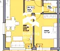 Снимка 4 — Двустаен апартамент 73 кв.м в Прослав, Пловдив с югозападно изложение