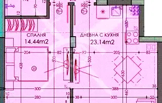 Двустаен апартамент в Тракия, Пловдив с функционално разпределение