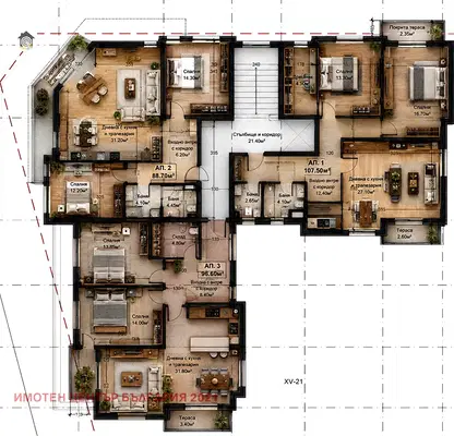 Снимка 2 — Тристаен апартамент в София, с. Равно поле