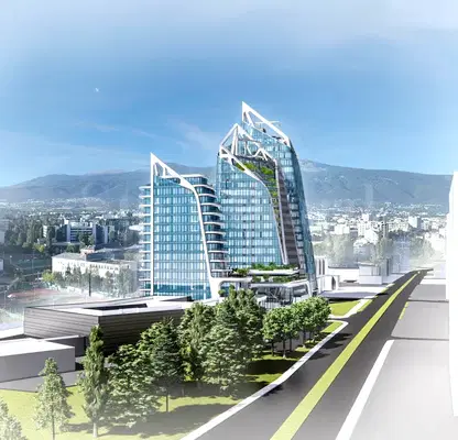 Снимка 5 — Тристаен апартамент с панорамна тераса в Дианабад, София