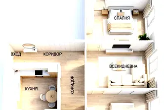 3-стаен апартамент с две тераси в Гео Милев, София