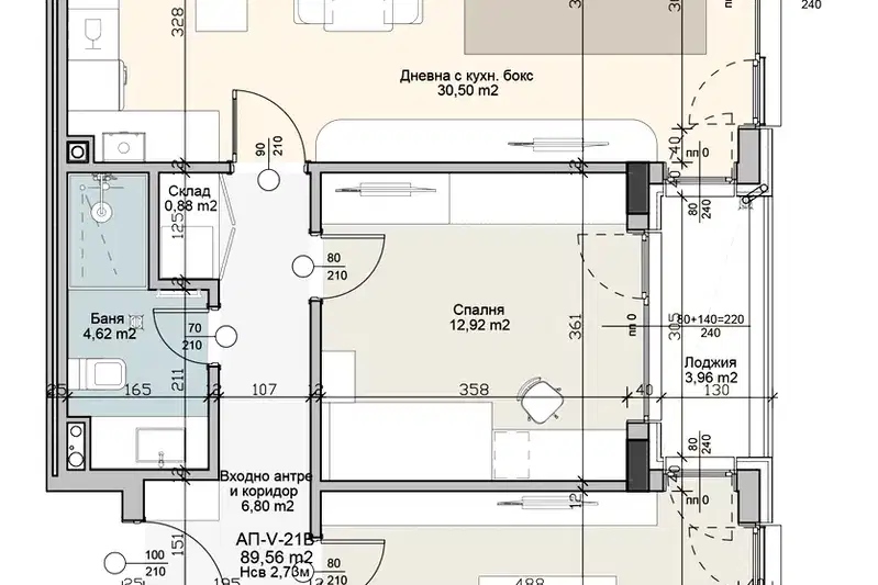3-bedroom apartment in Sofiya, Krystova Vada
