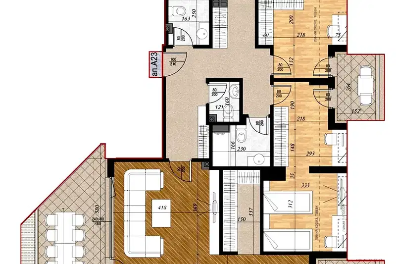4-bedroom apartment in Sofiya, Krystova Vada
