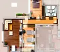 Снимка 2 — Тристаен апартамент в Оборище с две тераси и паркинг