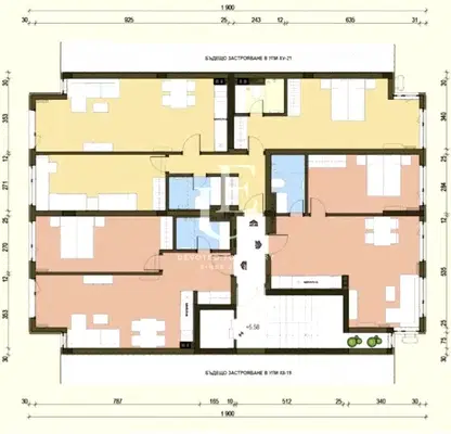 Снимка 3 — Просторен 3-стаен апартамент в Сердика с южно изложение