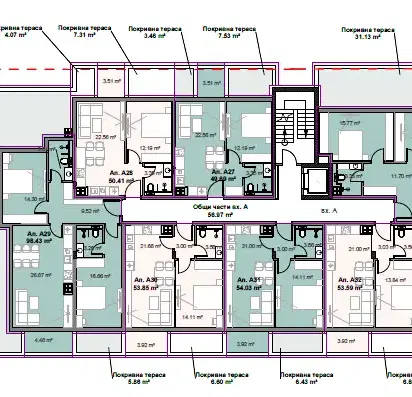 Снимка 3 — Тристайен апартамент 119 кв.м. в кв. Свобода, София с асансьор
