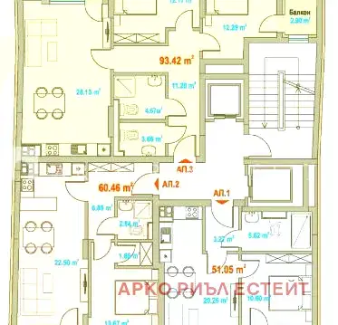 Снимка 5 — Тристайен апартамент в Зона Б-19, София с две тераси