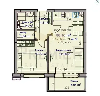 Photo 2 — 2-bedroom apartment in Varna, Mladost 1