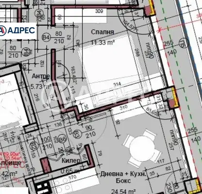 Снимка 4 — Тристаен апартамент с паркомясто в кв. Виница, Варна