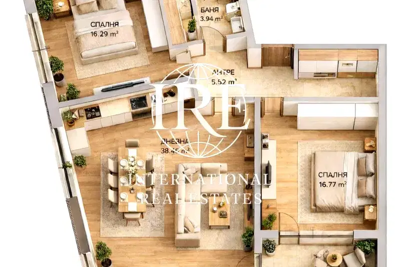 3-bedroom apartment in Varna, Vyzrajdane 2