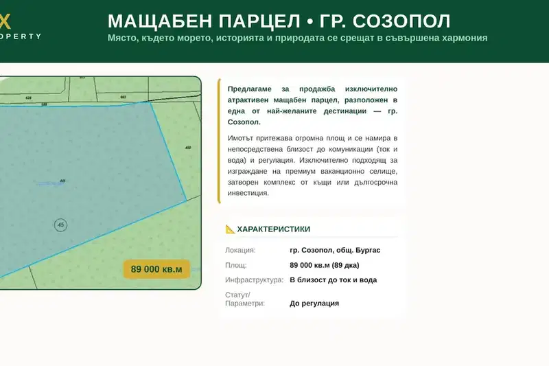 Plot in Oblast Burgas, Sozopol
