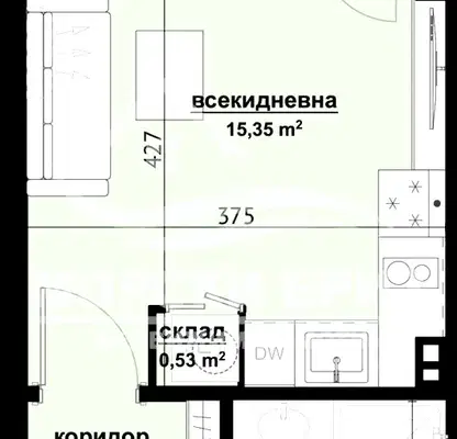 Снимка 2 — Едностаен апартамент в Бургас, Хоризонт
