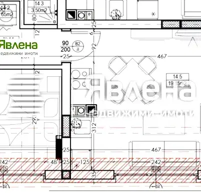 Снимка 2 — Двустаен апартамент с тераса в Лазур, Бургас