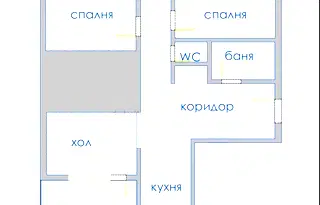 Тристаен апартамент с тераса в Лазур, Бургас