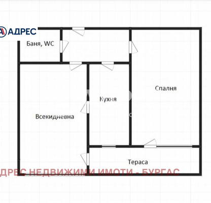 Снимка 4 — 3-стаен апартамент в Лазур, Бургас с тераса