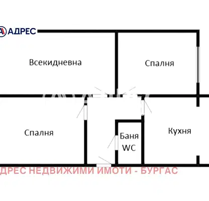 Снимка 4 — Тристаен апартамент в Меден рудник - зона Б с ремонт