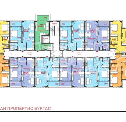 Снимка 3 — Тристаен апартамент в Меден рудник, Бургас с партерен двор