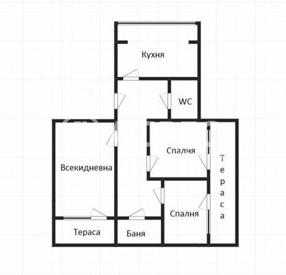 Снимка 4 — Просторен 3-стаен апартамент с тераси в Възраждане, Бургас