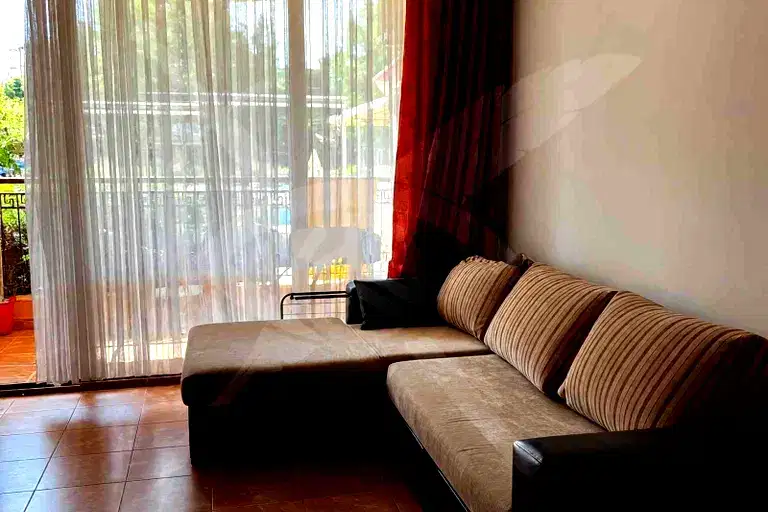Two-room apartment in Sunny Beach with terrace