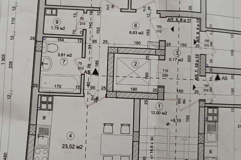 3-bedroom apartment in Pleven, Shirok Centyr
