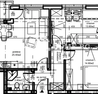 Photo 2 — Three-room apartment with terrace in Belomorski, Plovdiv