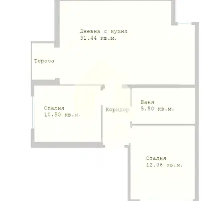 Снимка 2 — Тристаен апартамент в Център, Пловдив с тераса