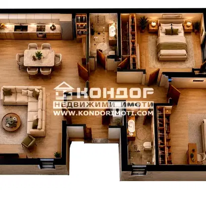 Photo 3 — 3-bedroom apartment in Plovdiv, Centyr