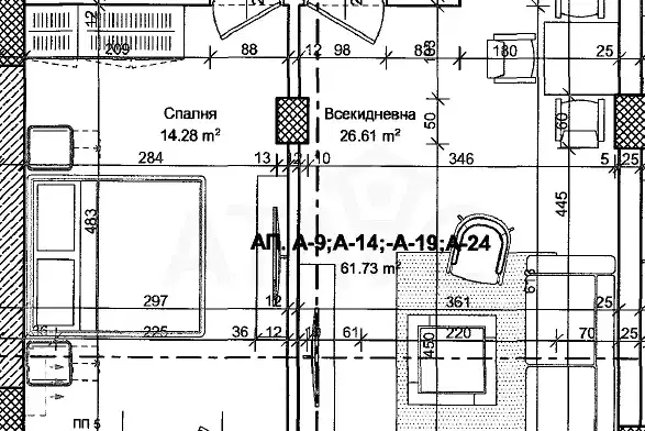2-bedroom apartment in Plovdiv, Gagarin