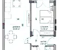 Снимка 4 — Тристаен апартамент в Гагарин, Пловдив с паркинг в затворен комплекс