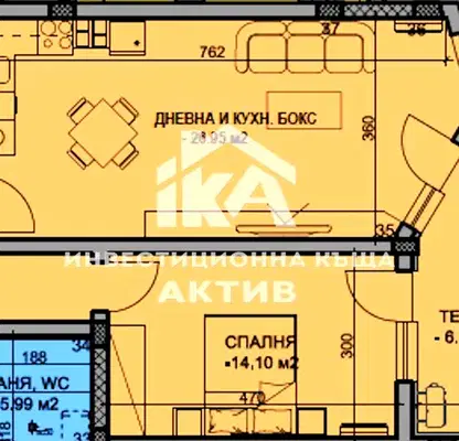 Снимка 4 — Двустаен апартамент в Пловдив, Христо Смирненски, ново строителство