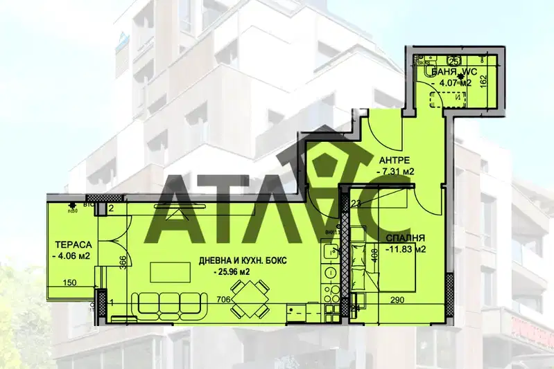 2-bedroom apartment in Plovdiv, Hristo Smirnenski