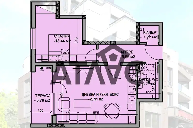 2-bedroom apartment in Plovdiv, Hristo Smirnenski