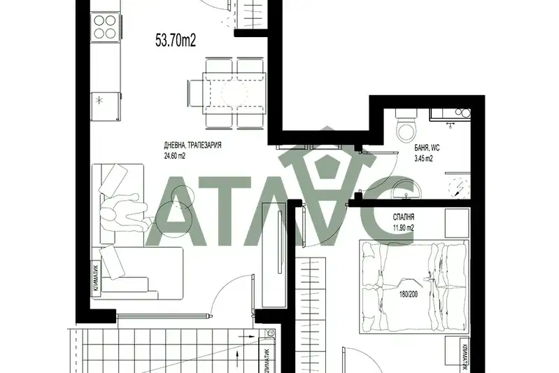 2-bedroom apartment in Plovdiv, Hristo Smirnenski