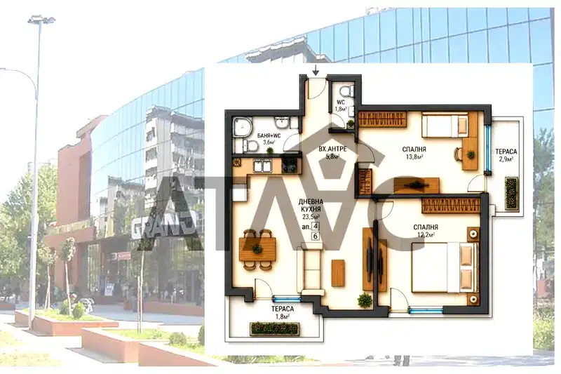 3-bedroom apartment in Plovdiv, Kamenica 1