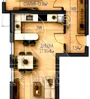 Двустаен апартамент в Каменица 2 с тераса, Пловдив