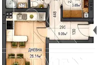 3-bedroom apartment in Plovdiv, Kamenica 2