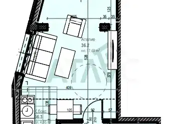 1-bedroom apartment in Plovdiv, Kyrshiyaka
