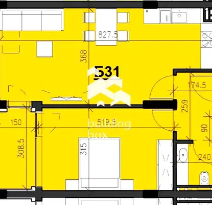 Снимка 3 — Двустаен апартамент с тераса в Кършияка, Пловдив