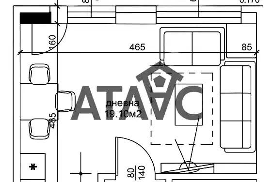 1-bedroom apartment in Plovdiv, Kyuchuk Parij