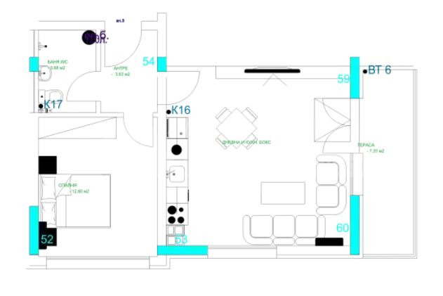2-bedroom apartment in Plovdiv, Mladejki Hylm