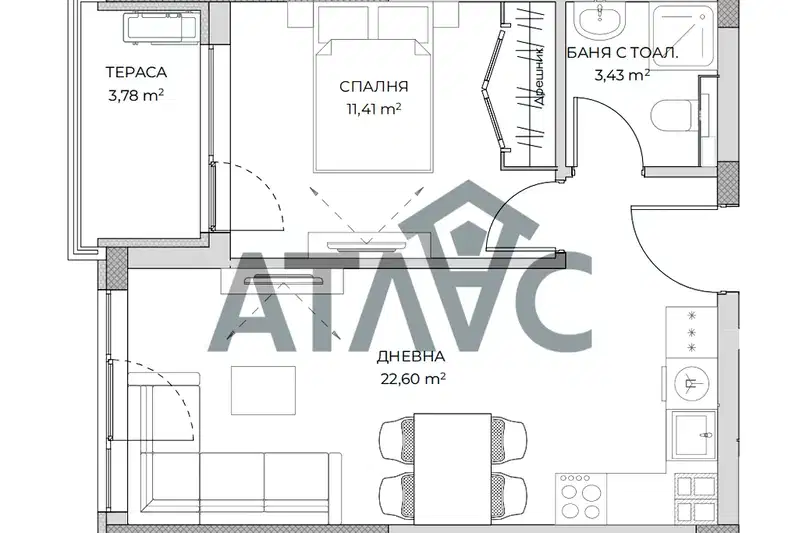 2-bedroom apartment in Plovdiv, Ostromila