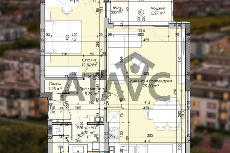 2-bedroom apartment in Plovdiv, Ostromila