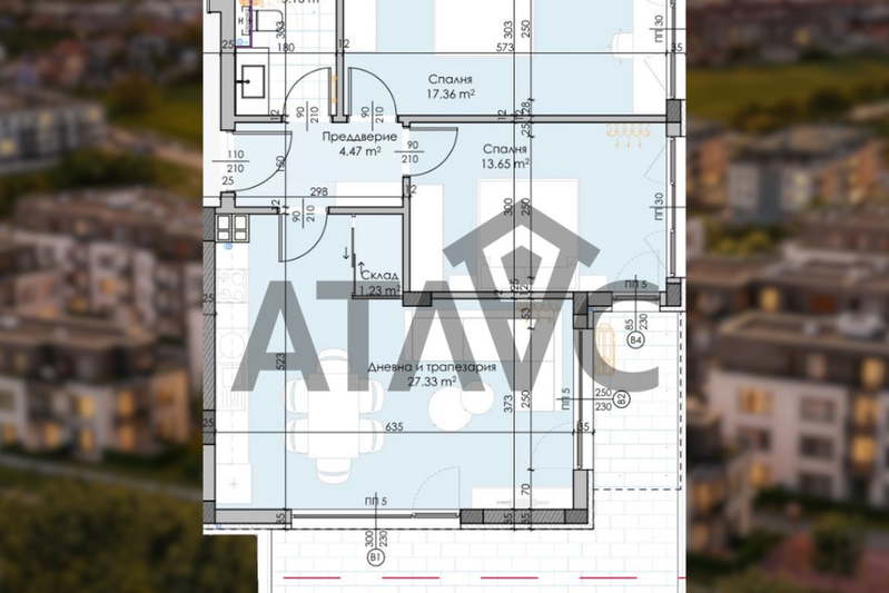 3-bedroom apartment in Plovdiv, Ostromila