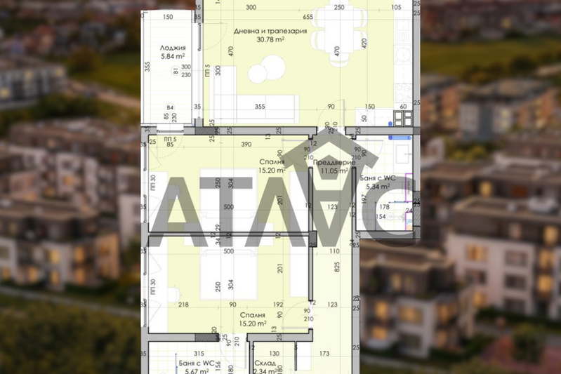 3-bedroom apartment in Plovdiv, Ostromila