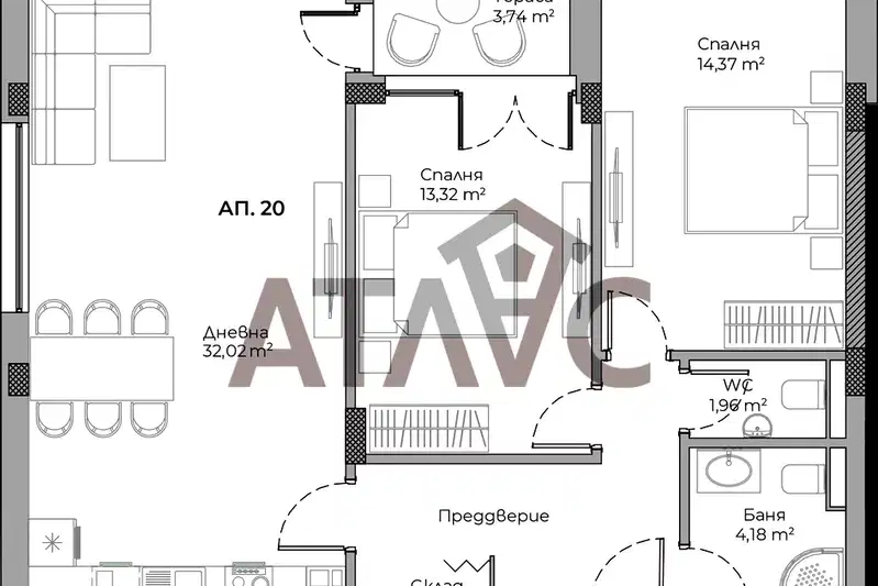 3-bedroom apartment in Plovdiv, Otdih I Kultura