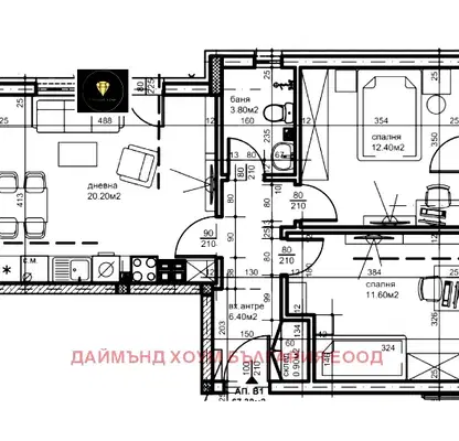 Photo 2 — 3-bedroom apartment in Plovdiv, Proslav