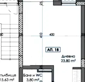 Снимка 2 — Едностаен апартамент в Тракия, Пловдив с тераса