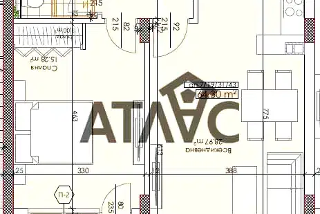 2-bedroom apartment in Plovdiv, Trakiya