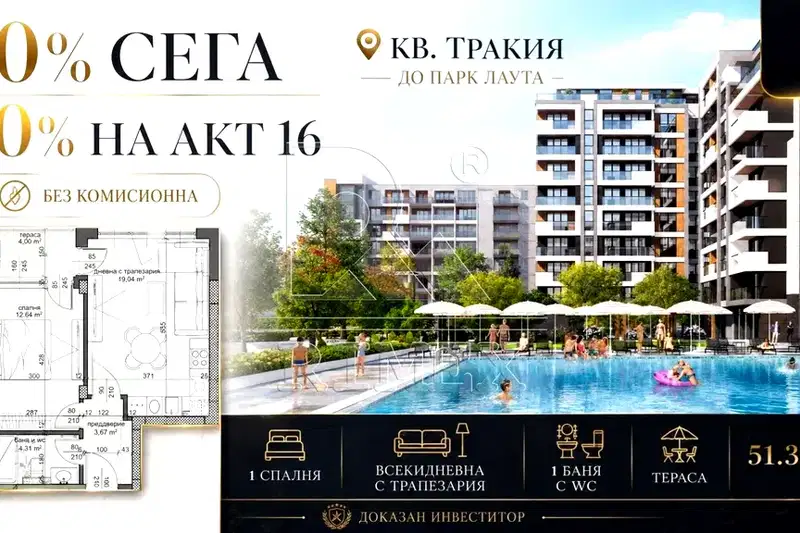 2-bedroom apartment in Plovdiv, Trakiya