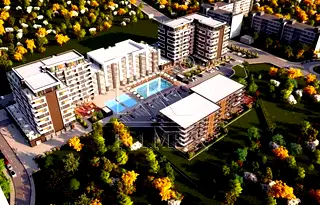 Тристаен апартамент в Тракия с басейн и асансьор